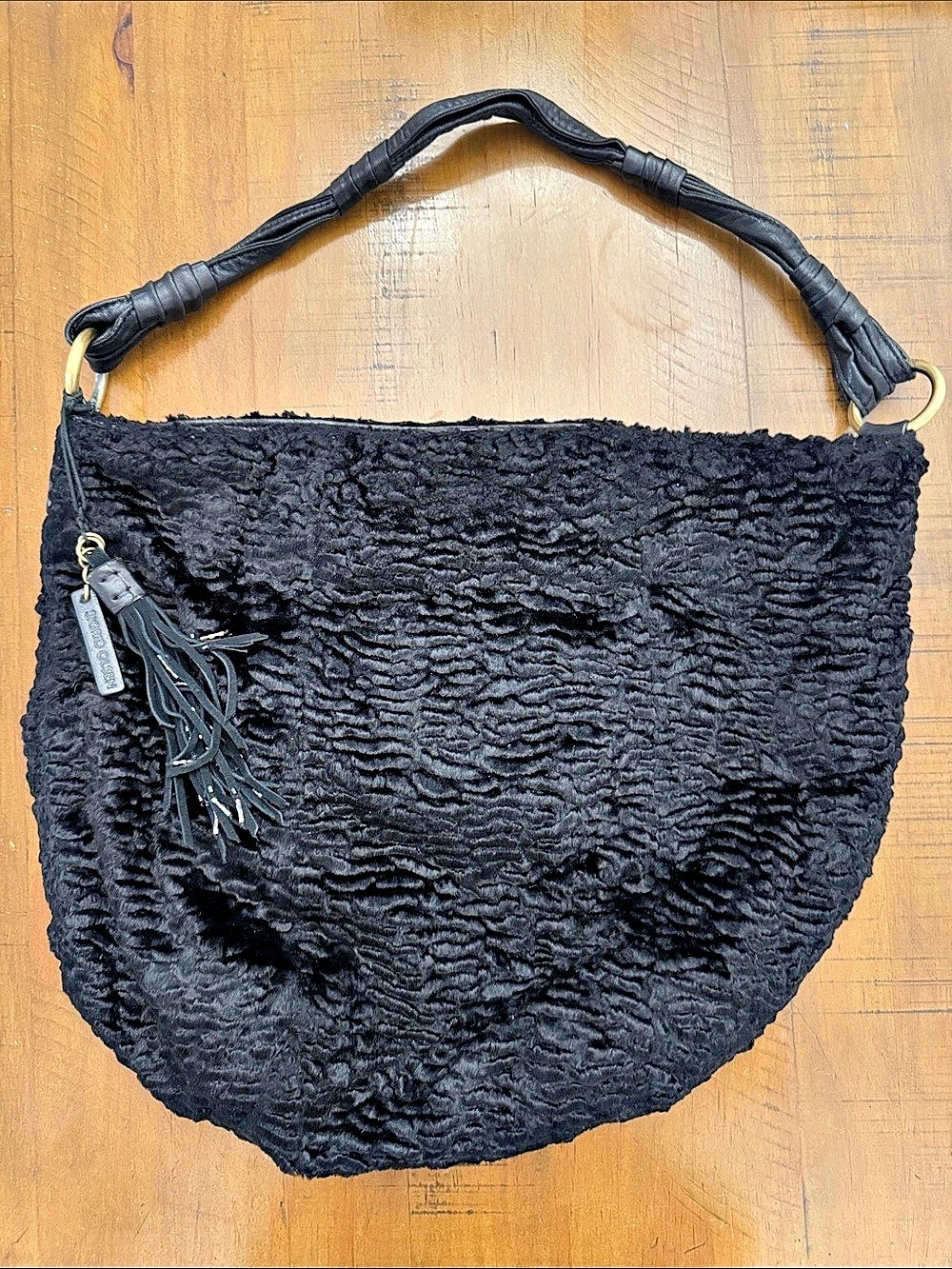 Sigrid Olsen Black Textured Hobo Bag